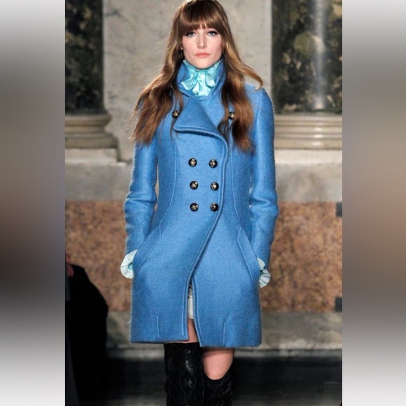 Emilio Pucci Jackets & Blazers - NWT Runway Emilio Pucci Wool Double Breasted Black Coat Italy Size 40 US 6